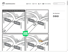 Tablet Screenshot of dustinteractive.com